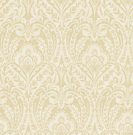 A-Street Prints 4147-27383 Berkshire Butter Damask Wallpaper - Eade's Wallpaper