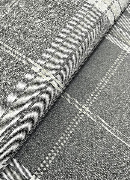 A-Street Prints 4147-27384 Westley Grey Plaid Wallpaper - Eade's Wallpaper