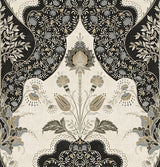 A-Street Prints 4147-27389 Auden Black Floral Grandeur Wallpaper - Eade's Wallpaper