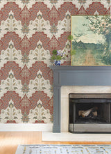 A-Street Prints 4147-27390 Auden Ruby Floral Grandeur Wallpaper - Eade's Wallpaper