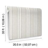 A-Street Prints 4147-27394 Ayanna Neutral Striped Wallpaper - Eade's Wallpaper