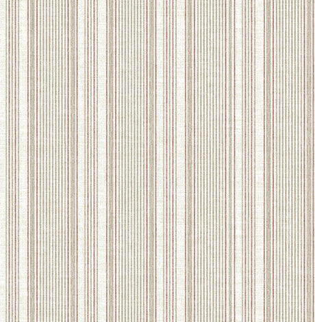 A-Street Prints 4147-27396 Ayanna Rust Striped Wallpaper - Eade's Wallpaper