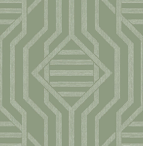 A-Street Prints 4147-27401 Essex Green Geometric Wallpaper - Eade's Wallpaper