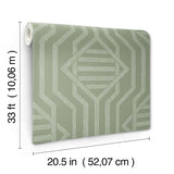 A-Street Prints 4147-27401 Essex Green Geometric Wallpaper - Eade's Wallpaper