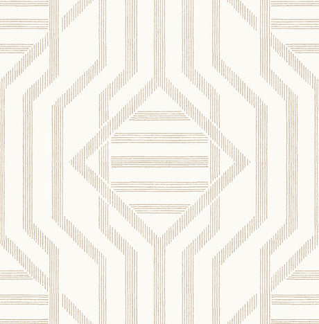 A-Street Prints 4147-27404 Essex Wheat Geometric Wallpaper - Eade's Wallpaper