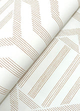 A-Street Prints 4147-27404 Essex Wheat Geometric Wallpaper - Eade's Wallpaper