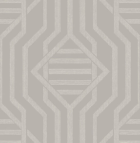 A-Street Prints 4147-27405 Essex Light Grey Geometric Wallpaper - Eade's Wallpaper