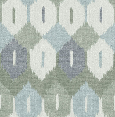 A-Street Prints 4147-27406 Abilene Sea Green Ikat Wallpaper - Eade's Wallpaper