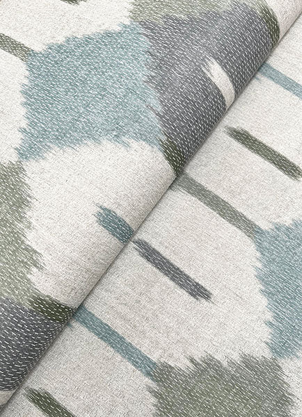 A-Street Prints 4147-27406 Abilene Sea Green Ikat Wallpaper - Eade's Wallpaper