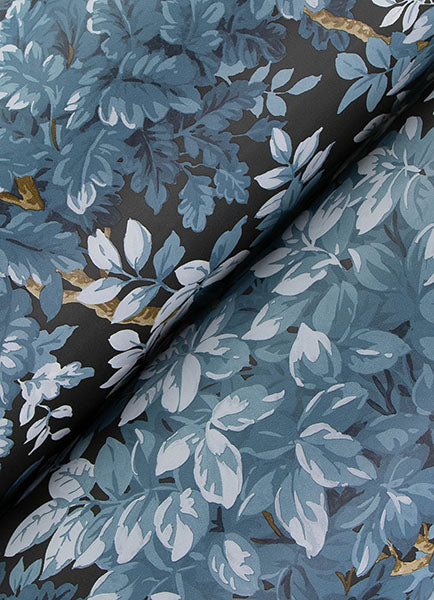 A-Street Prints 4147-80003 Greenwood Dark Blue Deciduous Wallpaper - Eade's Wallpaper