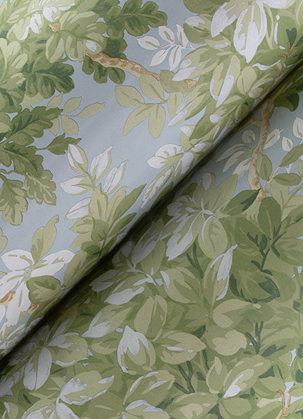 A-Street Prints 4147-80007 Greenwood Light Blue Deciduous Wallpaper - Eade's Wallpaper