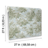 A-Street Prints 4147-80007 Greenwood Light Blue Deciduous Wallpaper - Eade's Wallpaper