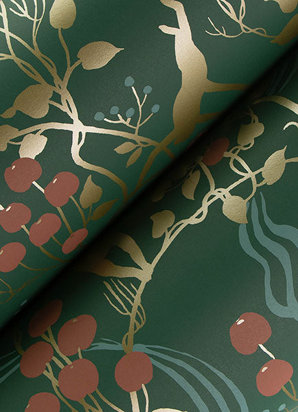 A-Street Prints 4147-80008 Linden Dark Green Jungle Canopy Wallpaper - Eade's Wallpaper