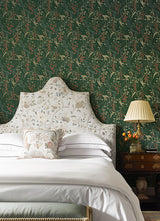 A-Street Prints 4147-80008 Linden Dark Green Jungle Canopy Wallpaper - Eade's Wallpaper