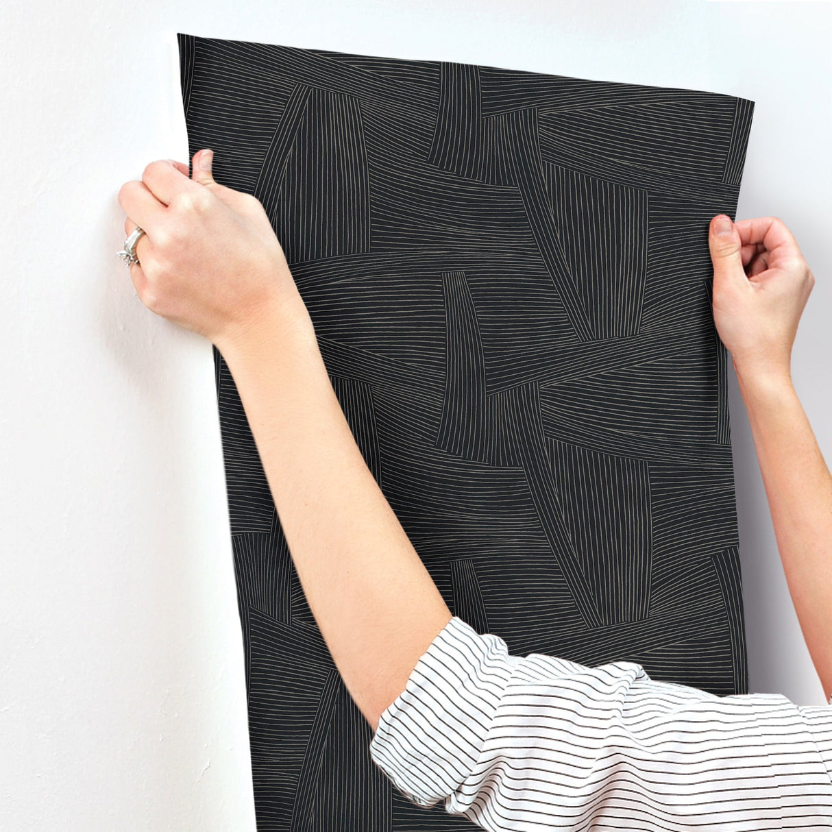 A-Street Prints 4155-27332 Reid Woven Geometric Wallpaper - Eade's Wallpaper