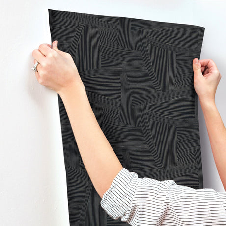 A-Street Prints 4155-27332 Reid Woven Geometric Wallpaper - Eade's Wallpaper