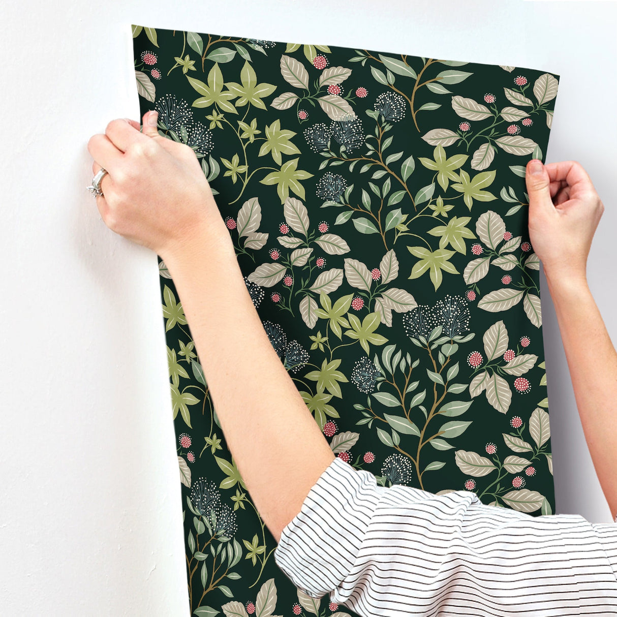 A-Street Prints 4155-72815 Mildred Botanical Trail Wallpaper - Eade's Wallpaper