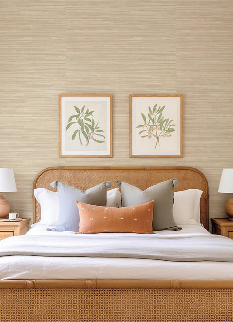 A-Street Prints 4155-72824 Reynier  Hemp Wallpaper - Eade's Wallpaper