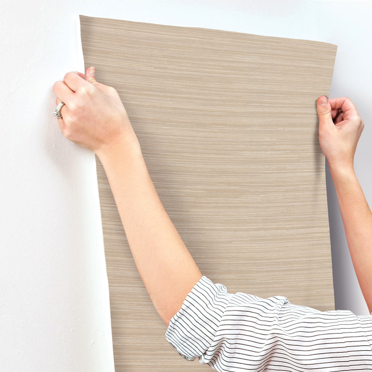 A-Street Prints 4155-72825 Reynier  Hemp Wallpaper - Eade's Wallpaper