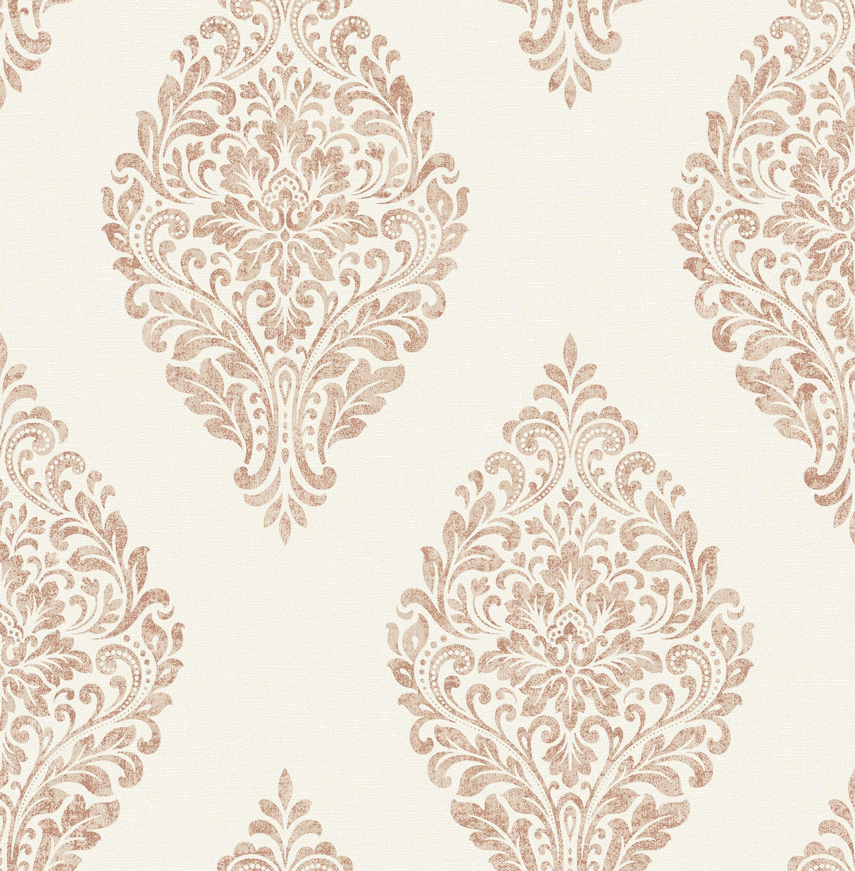 Advantage 4157-25045 Gillian Copper Medallion Wallpaper