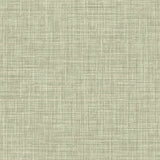 Advantage 4157-25792 Tuckernuck Green Faux Linen Wallpaper