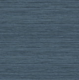 Advantage 4157-25959 Barnaby Indigo Faux Grasscloth Wallpaper