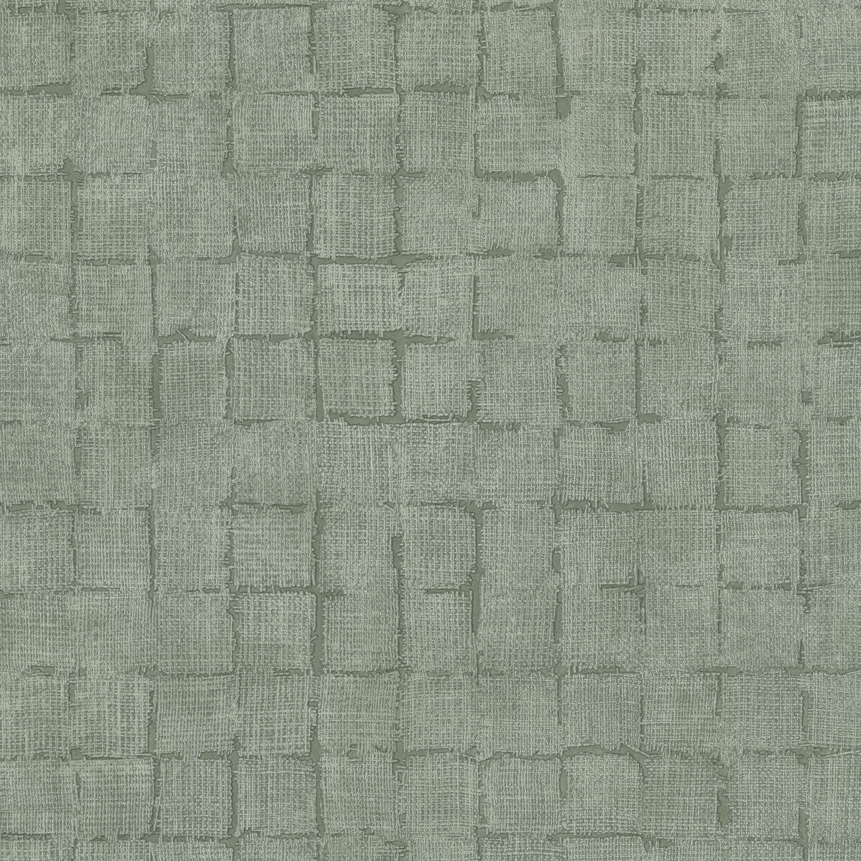 Advantage 4157-333454 Blocks Sage Checkered Wallpaper