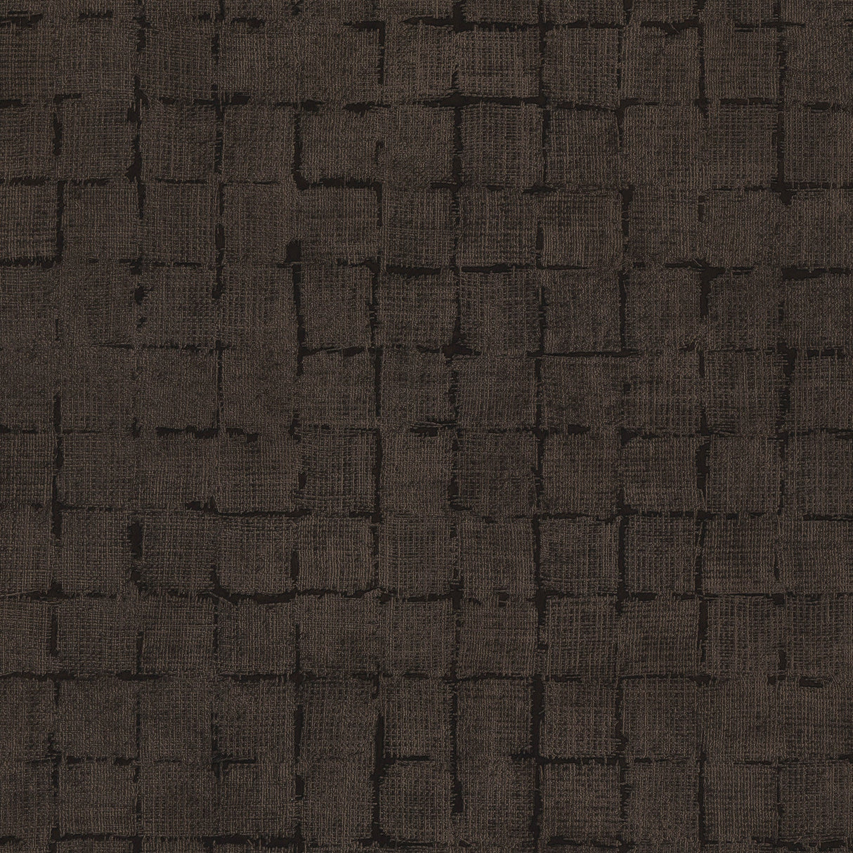 Advantage 4157-333458 Blocks Chocolate Checkered Wallpaper