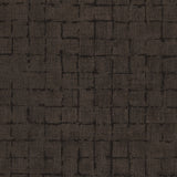 Advantage 4157-333458 Blocks Chocolate Checkered Wallpaper