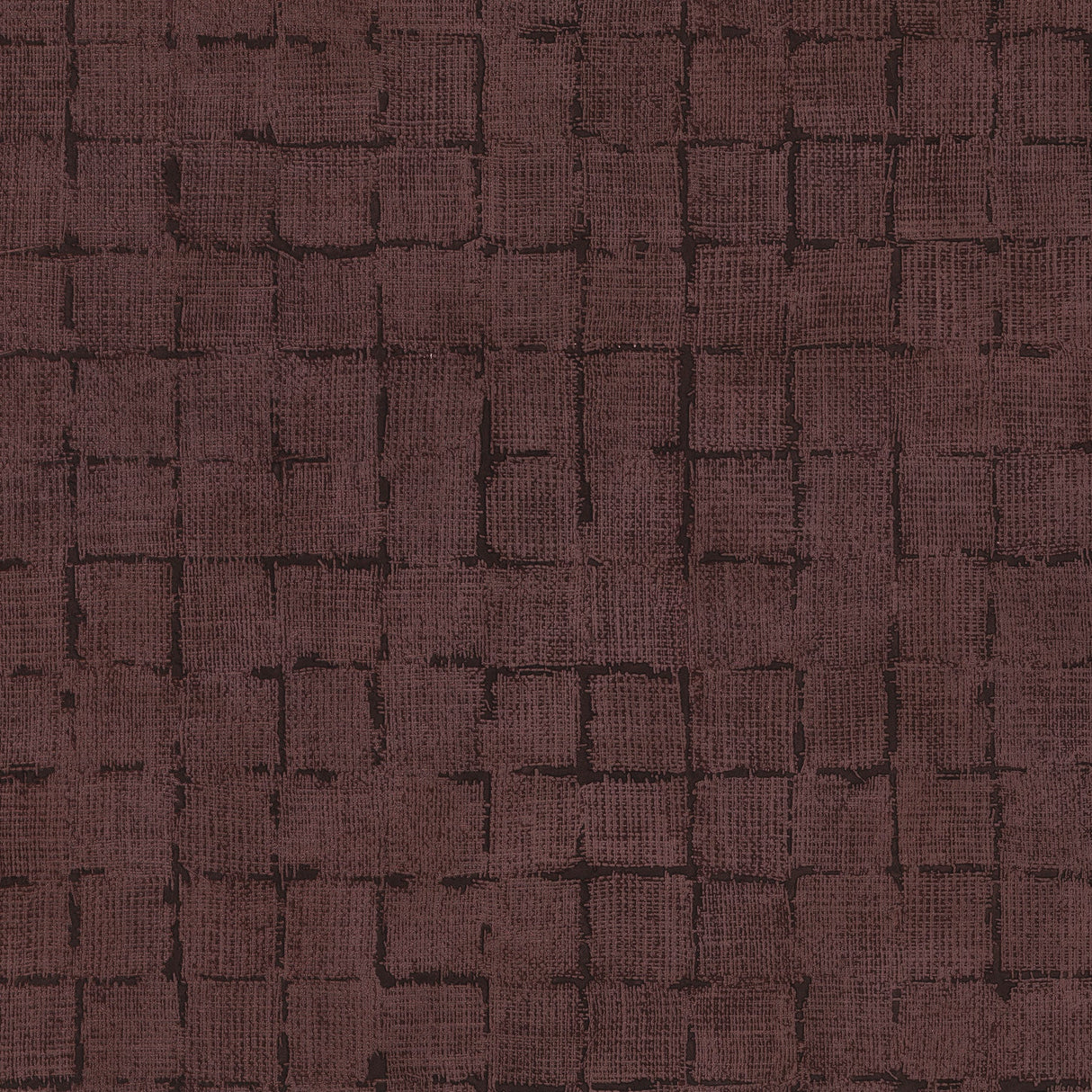 Advantage 4157-333459 Blocks Burgundy Checkered Wallpaper