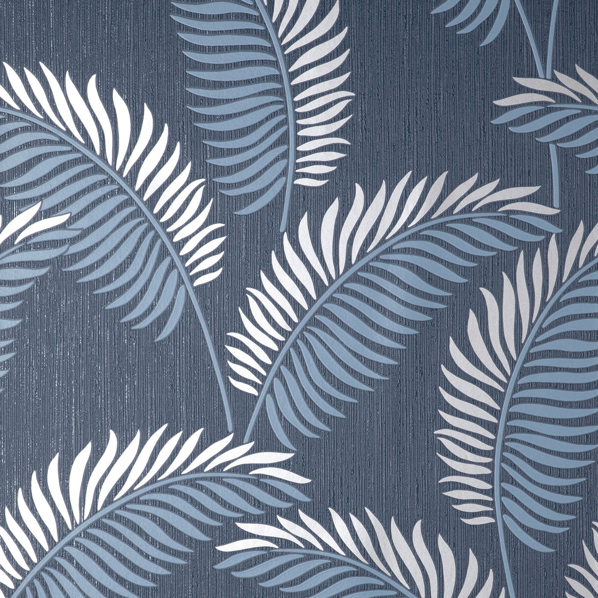 Advantage 4157-42841 Leaf Navy Tropical Wallpaper