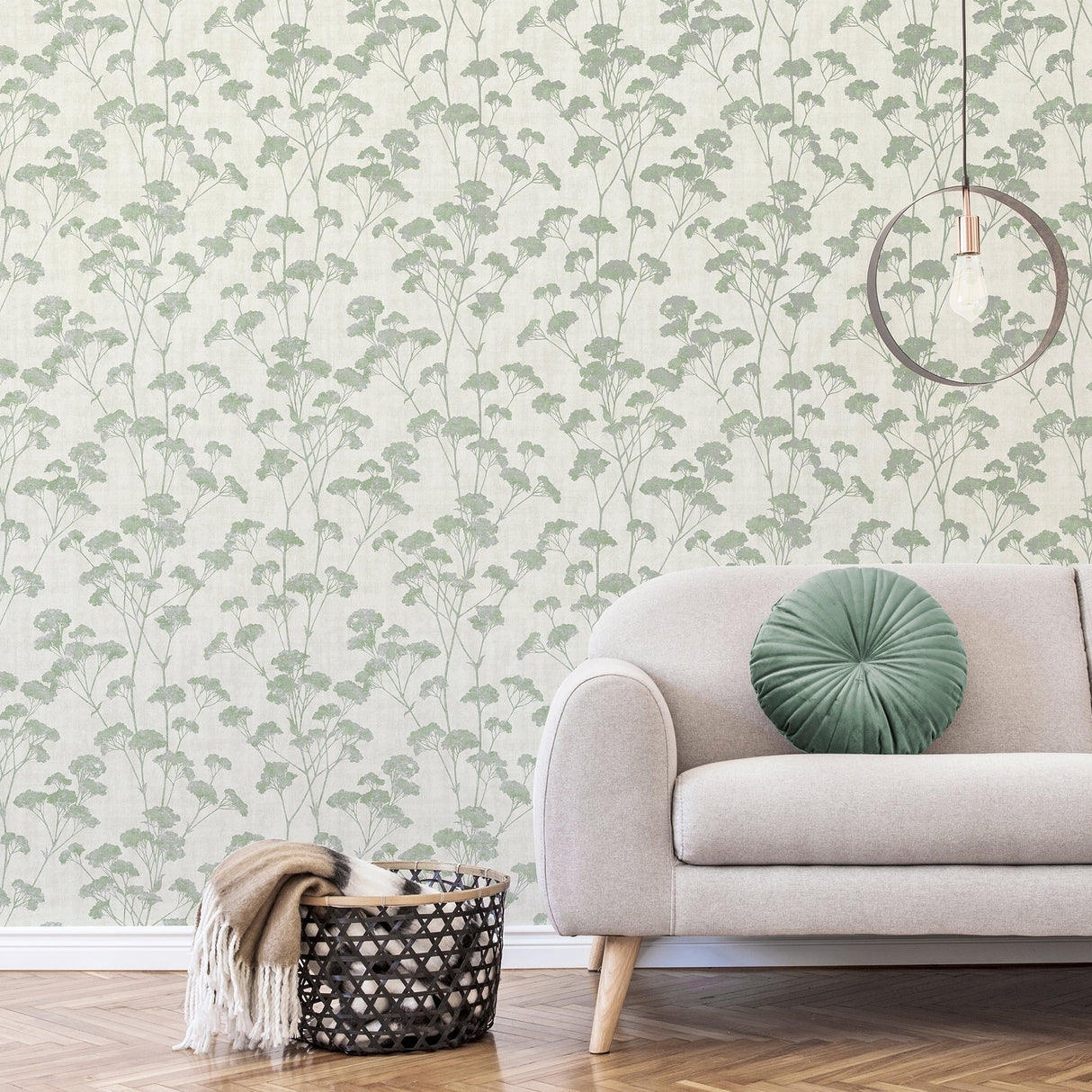 Advantage 4157-M1538 Sprig Green Trail Wallpaper