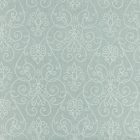 Schumacher 415B12 VIZCAYA in MIST Fabric - RAOUL TEXTILES