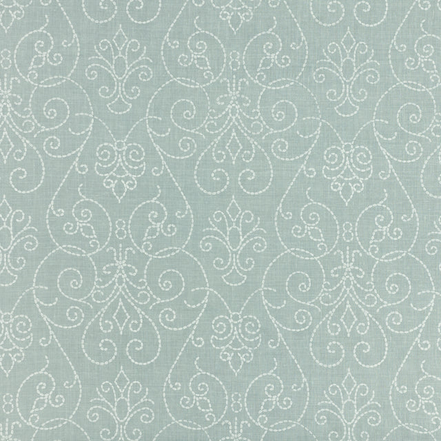 Schumacher 415B12 VIZCAYA in MIST Fabric - RAOUL TEXTILES