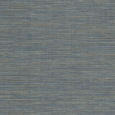 Warner 4174-4610 Winn Sapphire Faux Grasscloth Wallpaper - Eade's Wallpaper
