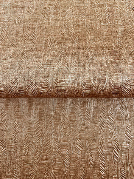 Warner 4174-4655 Bryson Copper Feathered Texture Wallpaper - Eade's Wallpaper