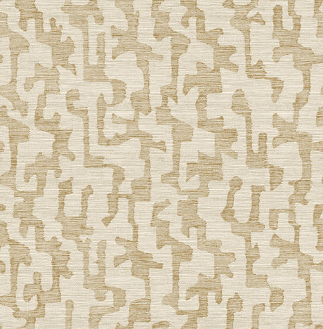 A-Street Prints 4177-27700 Cipher Chestnut Geometric Faux Gr