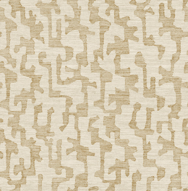 A-Street Prints 4177-27700 Cipher Chestnut Geometric Faux Gr