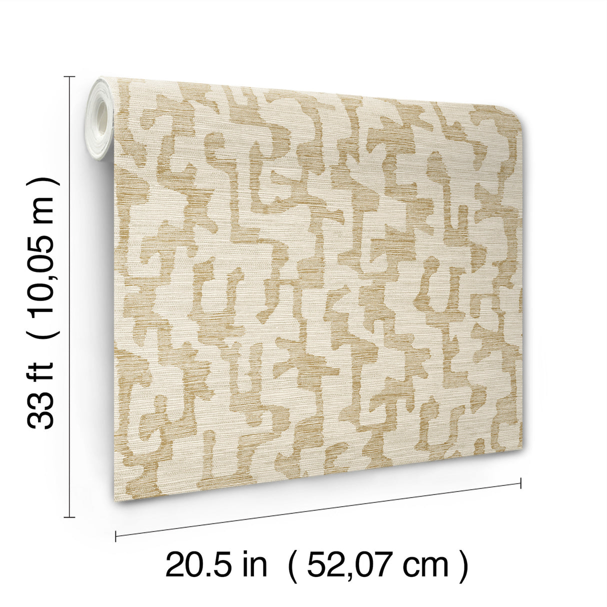 A-Street Prints 4177-27700 Cipher Chestnut Geometric Faux Gr