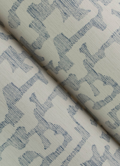 A-Street Prints 4177-27701 Cipher Blue Geometric Faux Grassc