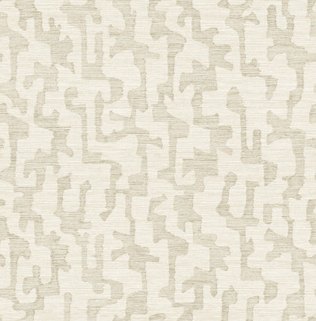 A-Street Prints 4177-27703 Cipher Beige Geometric Faux Grass