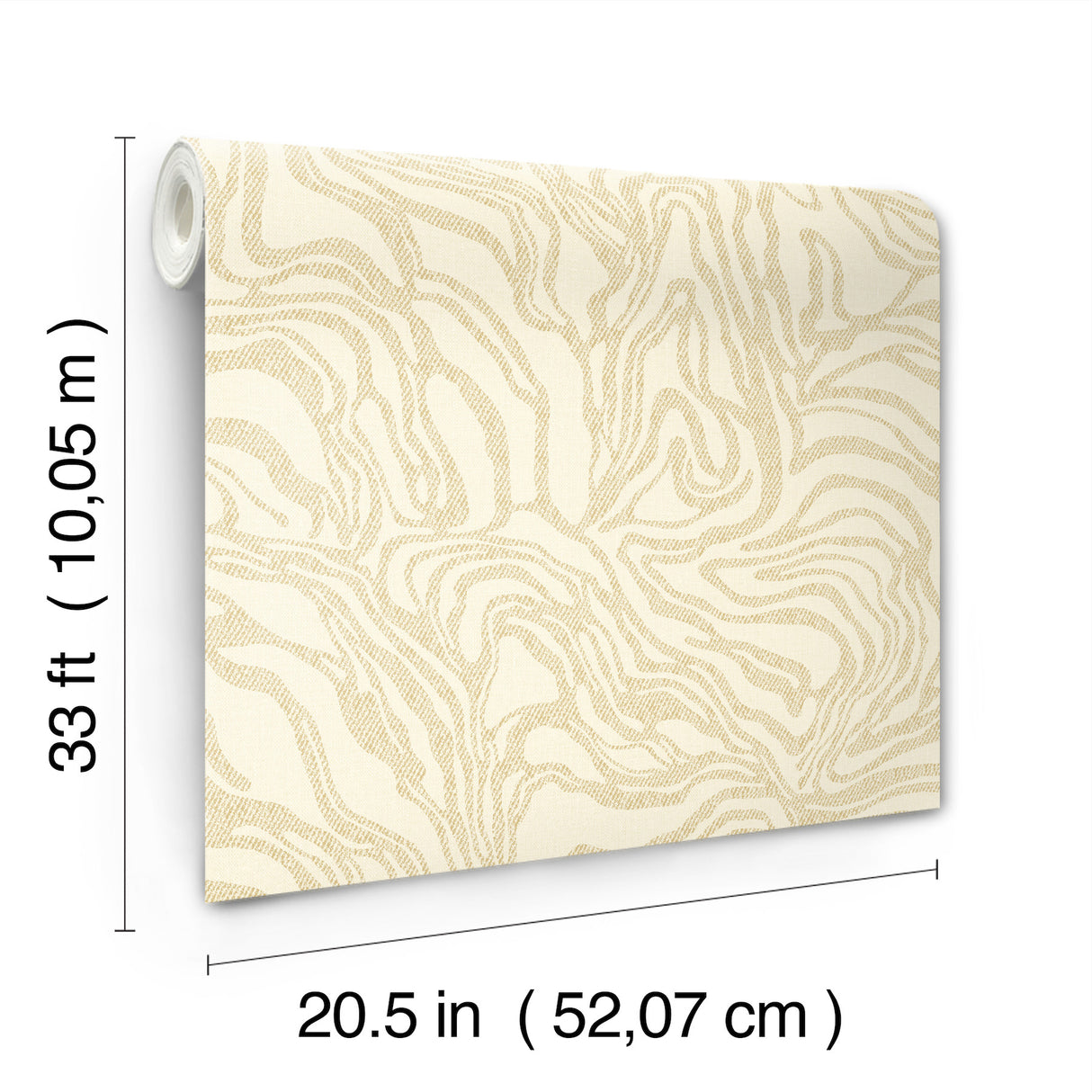 A-Street Prints 4177-27705 Massar Gold Modern Marbled Wallpa
