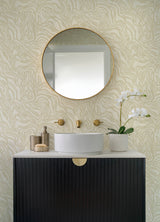A-Street Prints 4177-27705 Massar Gold Modern Marbled Wallpa