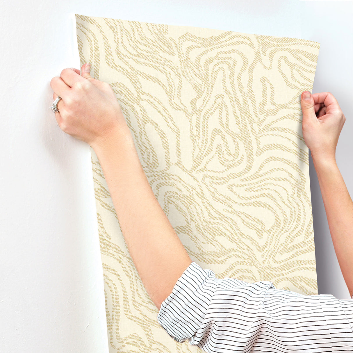 A-Street Prints 4177-27705 Massar Gold Modern Marbled Wallpa