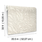 A-Street Prints 4177-27706 Massar Taupe Modern Marbled Wallp