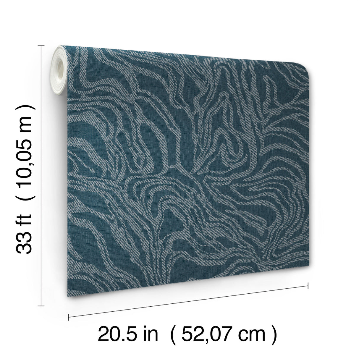 A-Street Prints 4177-27707 Massar Teal Modern Marbled Wallpa