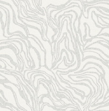 A-Street Prints 4177-27708 Massar Silver Modern Marbled Wall