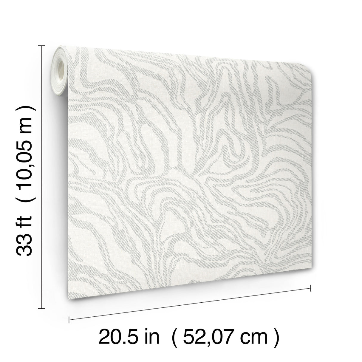 A-Street Prints 4177-27708 Massar Silver Modern Marbled Wall