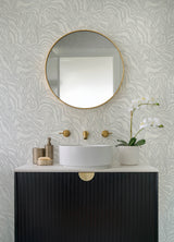 A-Street Prints 4177-27708 Massar Silver Modern Marbled Wall
