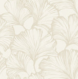 A-Street Prints 4177-27711 Kyoto Pearl Ginkgo Leaf Wallpaper